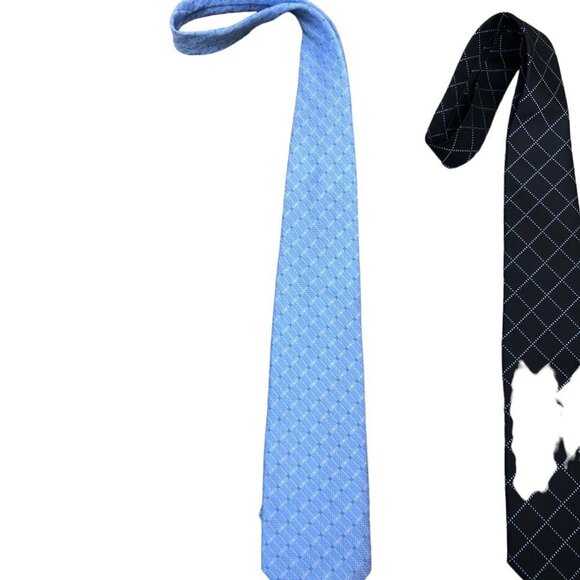 Vintage Burberry Tie Blue - Picture 2 of 3